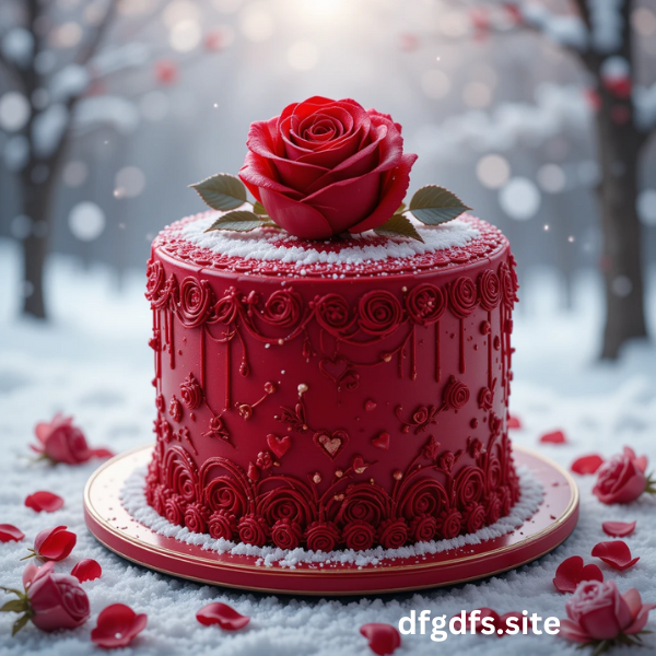 Valentine’s day decoration cake