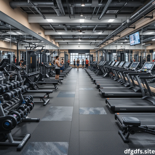 A fully equipped modern gym